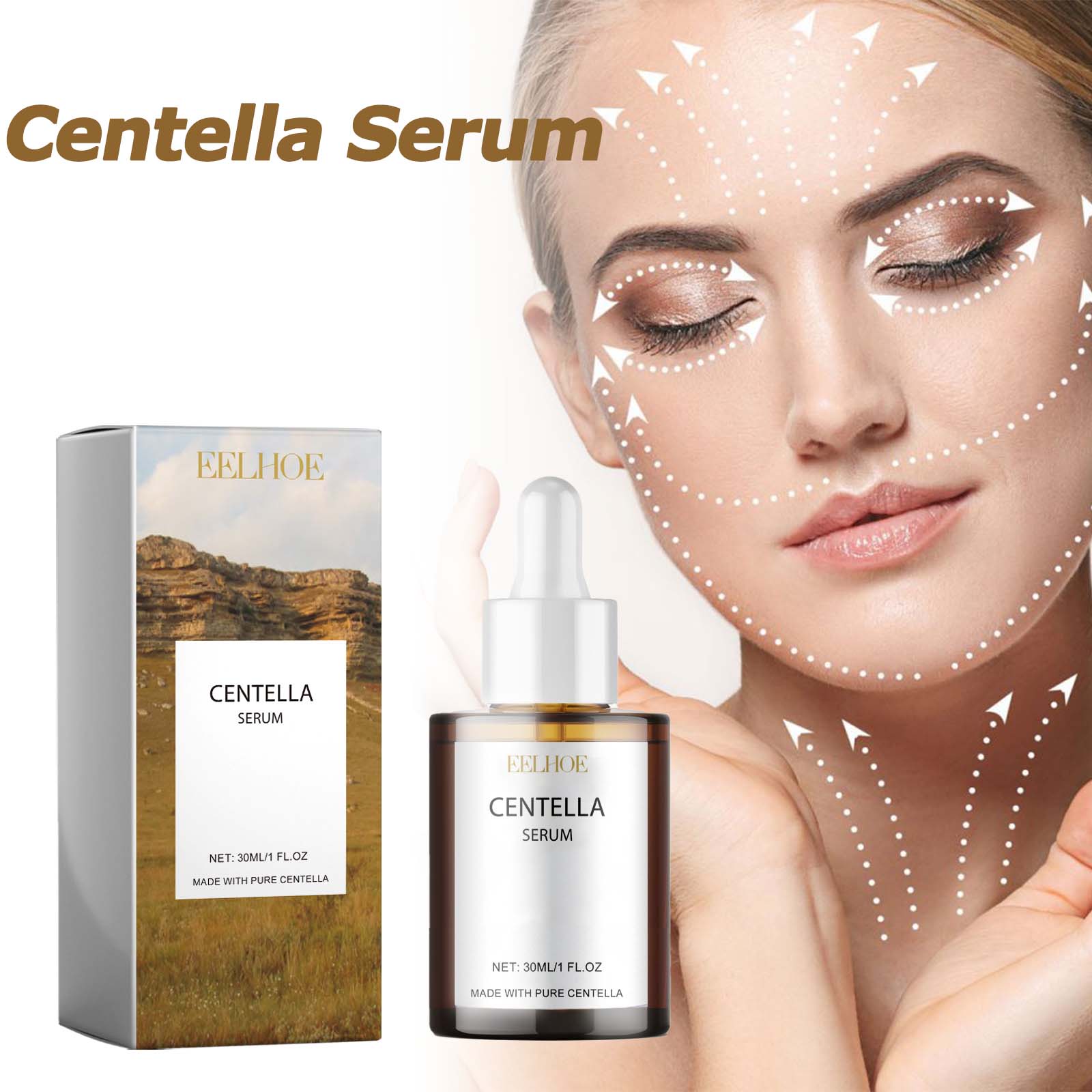 Snail Mucin Essence - เซรั่มใบบัวบก บำรุงผิวแห้ง ลดเลือนริ้วรอย กระชับผิว ผิวกระจ่างใส ชุ่มชื้น