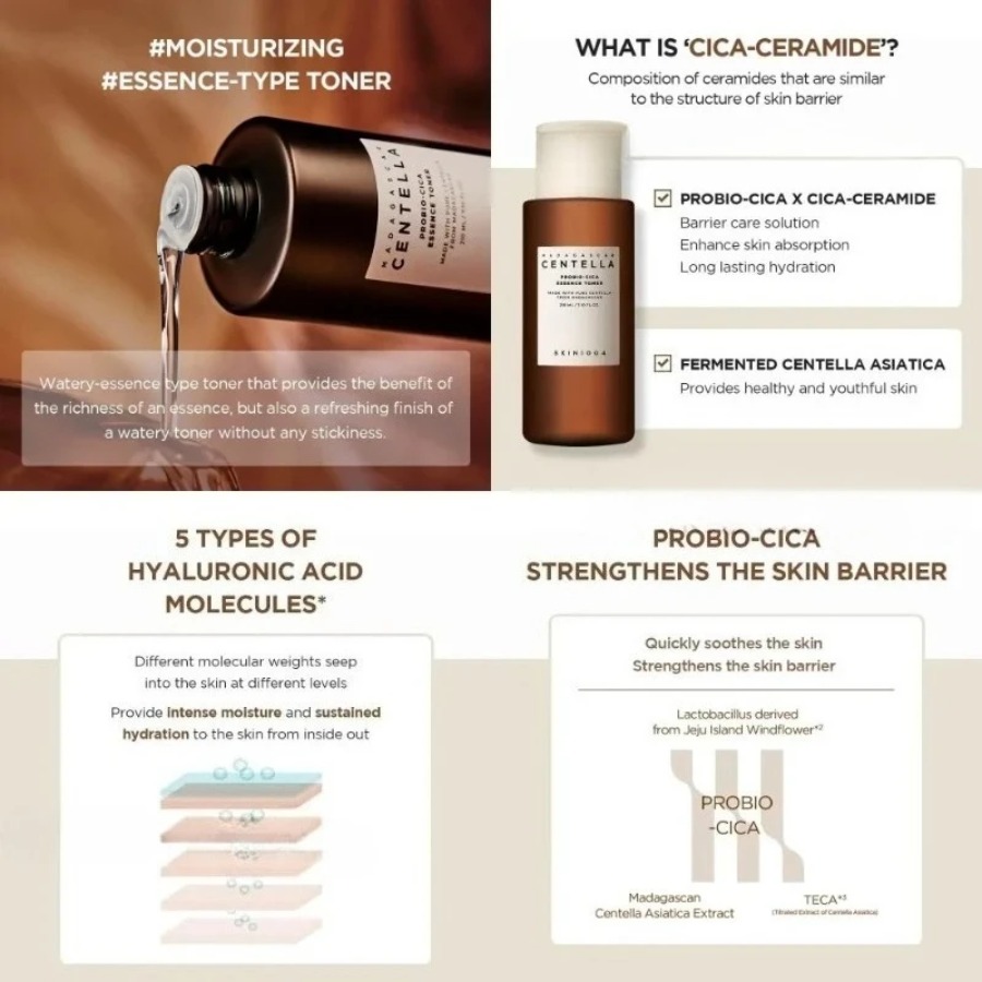เซ็ตเซนเทลล่า โปรไบโอติก ซีรีส - Probiotic Skin Toner บทวิจารณ์และราคา